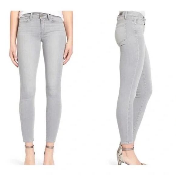PAIGE Verdugo Ankle Jeans Jeggings Skinny Jeans Gray Size 27 Grunge Classic Fall - Picture 6 of 6